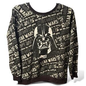 Star Wars Darth Vader Sweatshirt XL (15/17) Black May The Force Be With You